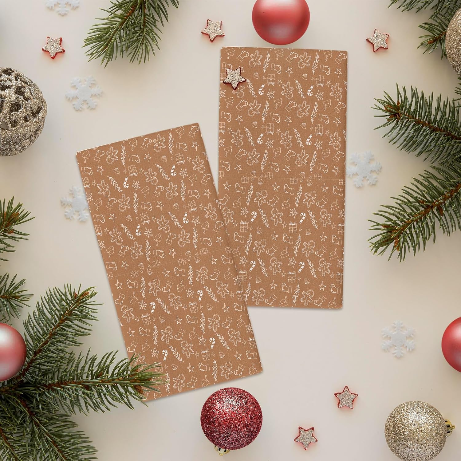 Gingerbread Man Christmas Kitchen Towels 18x28 inch Durable Soft Absorbent
