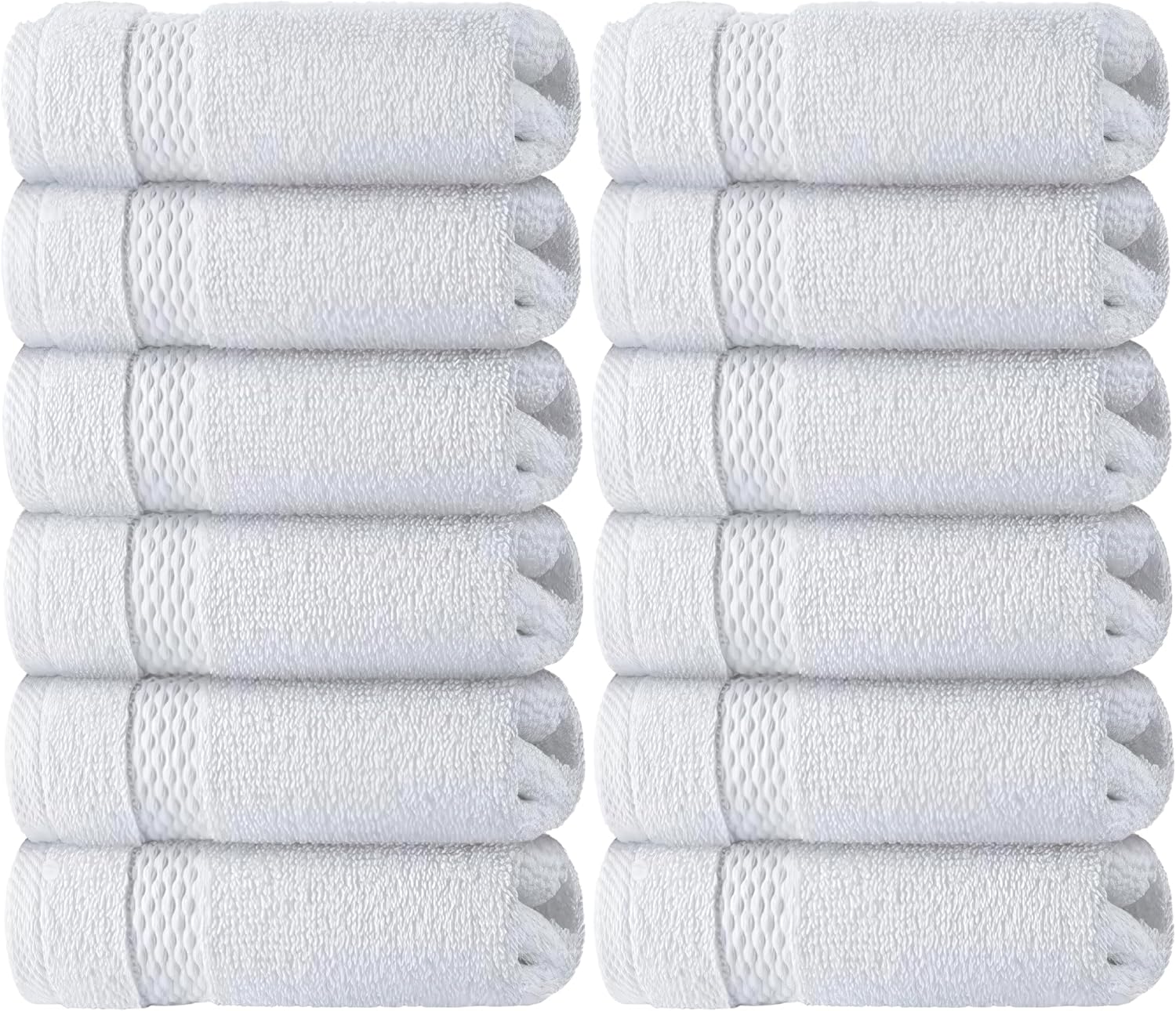 Luxury Cotton Washcloth - Hotel Spa 12-Pack