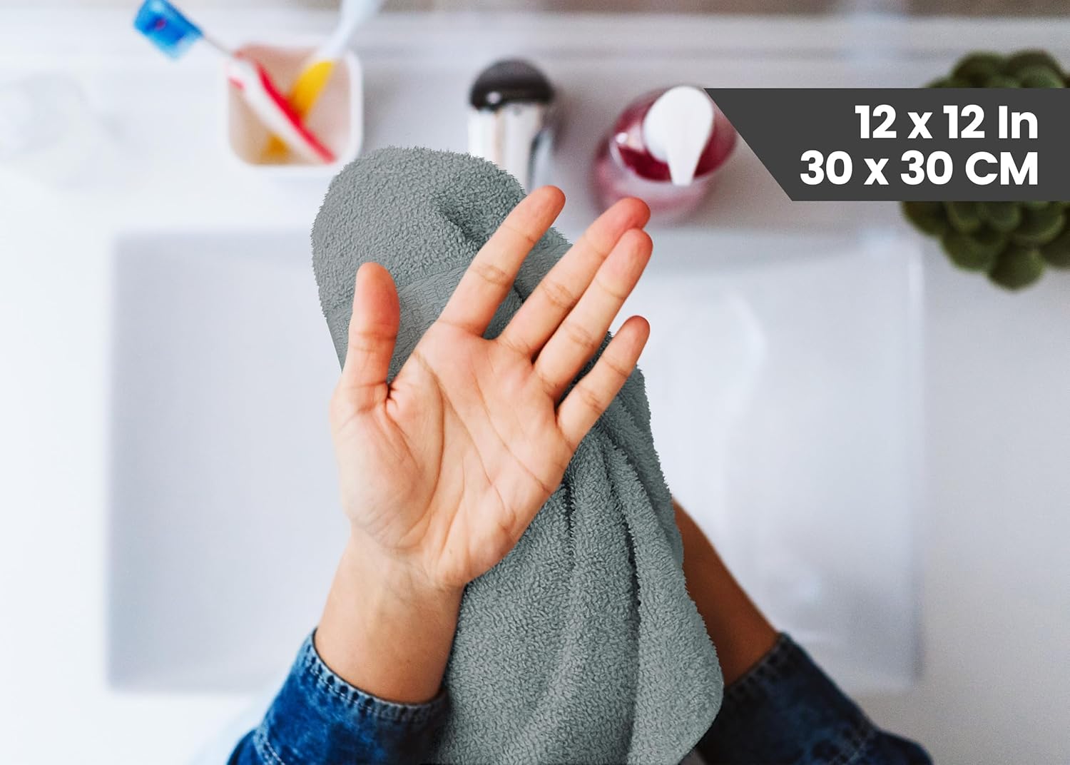 Utopia Premium 12-Pack Washcloths