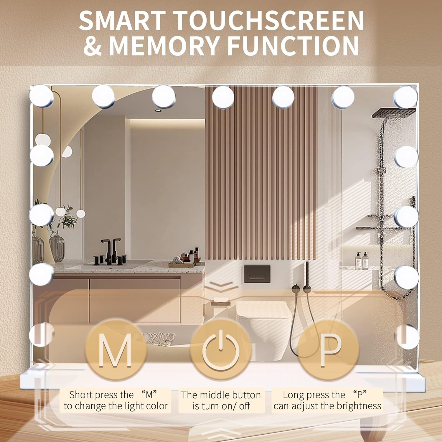 10X Magnifying Makeup Mirror with Lights