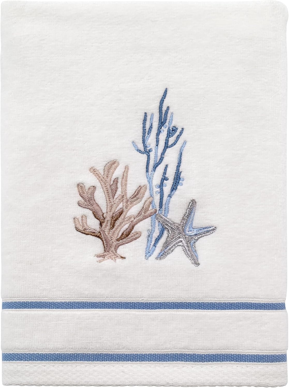 Beachy Softness Explain Hand Towel Abstract Coastal Cotton Towel