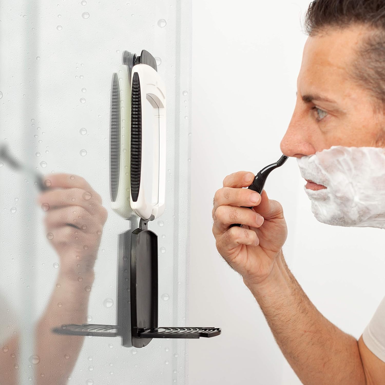 Perfect Zadro ZFogless Travel Shower Shaving Mirror Black