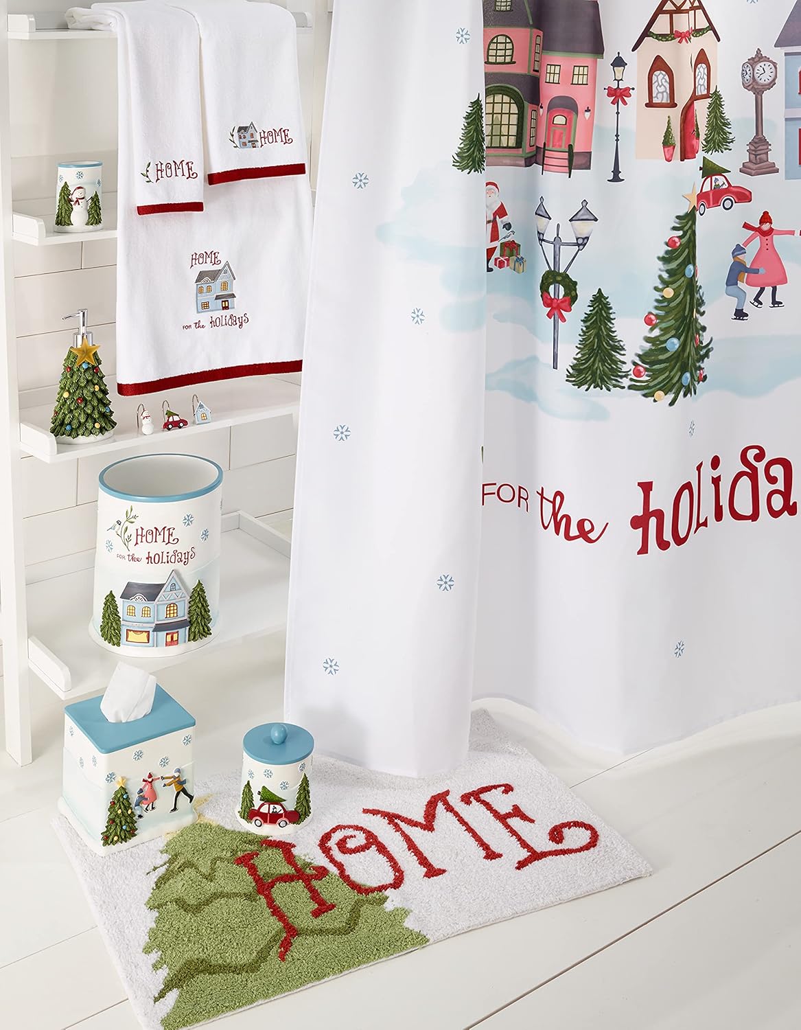Avanti Linens Home for the Holidays Collection 2-Piece Fingertip Towel Set