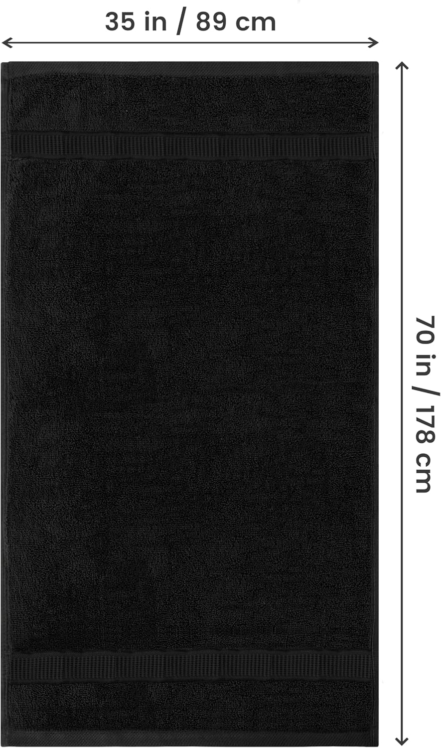 Utopia Towels - Luxurious 2-Piece Jumbo Bath Sheets - 600 GSM Soft Absorbent