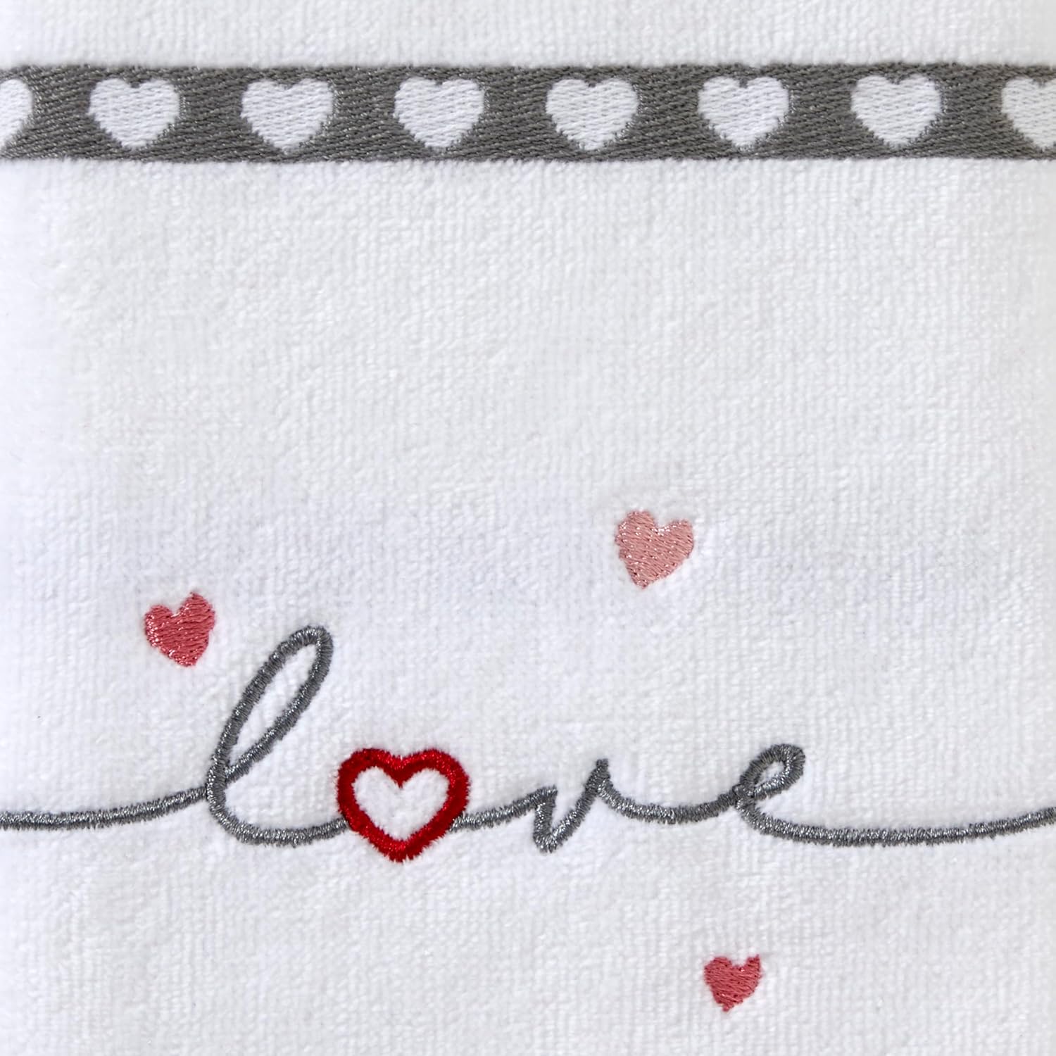 SKL Home Heart in Love Hand Towel Set 2 Count