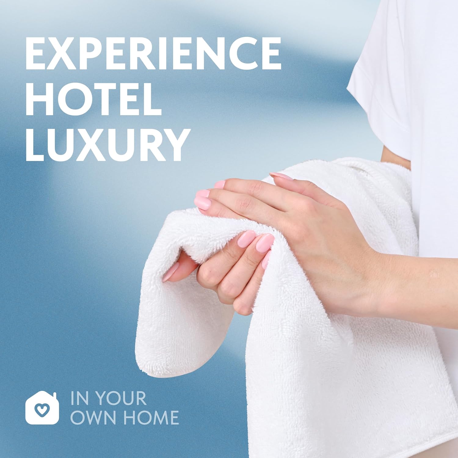 Experience the Difference Luxury White Classic Hand Towels for Your Home
