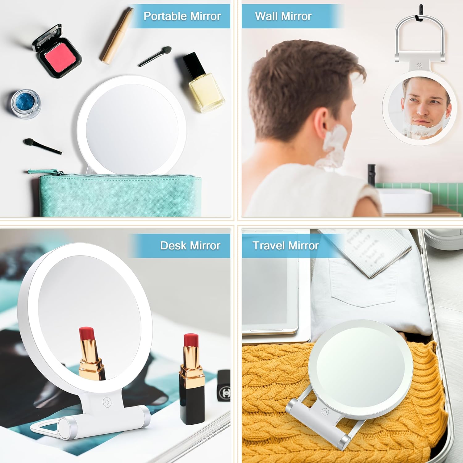 MIYADIVA 20X Magnifying Mirror with Light