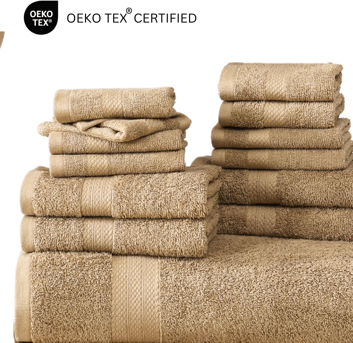 Transform Your Bath Selection with LANE LINEN 24-Piece Cotton Towel Set