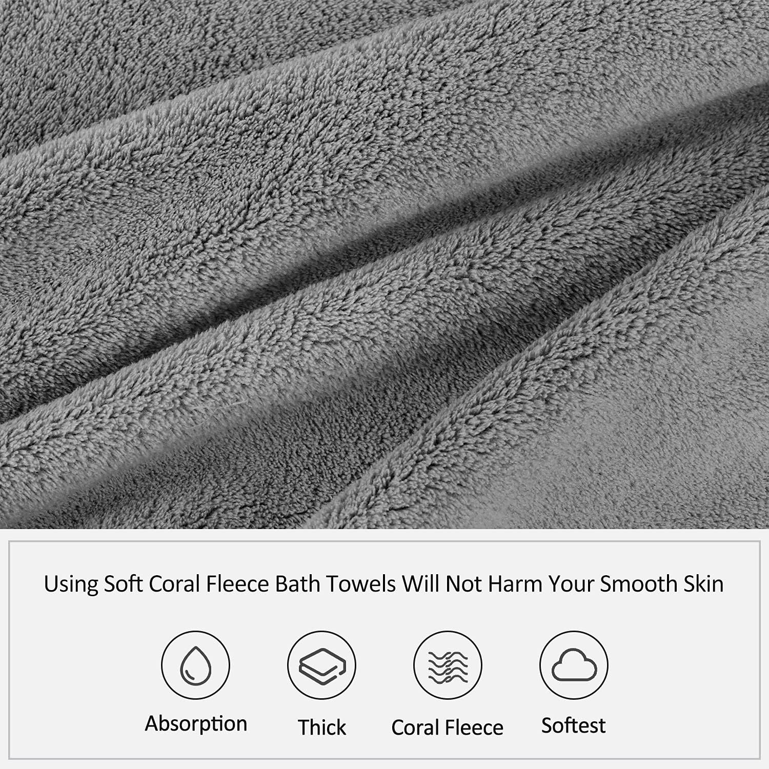 Eco-Friendly Microfiber Bath Towels Set