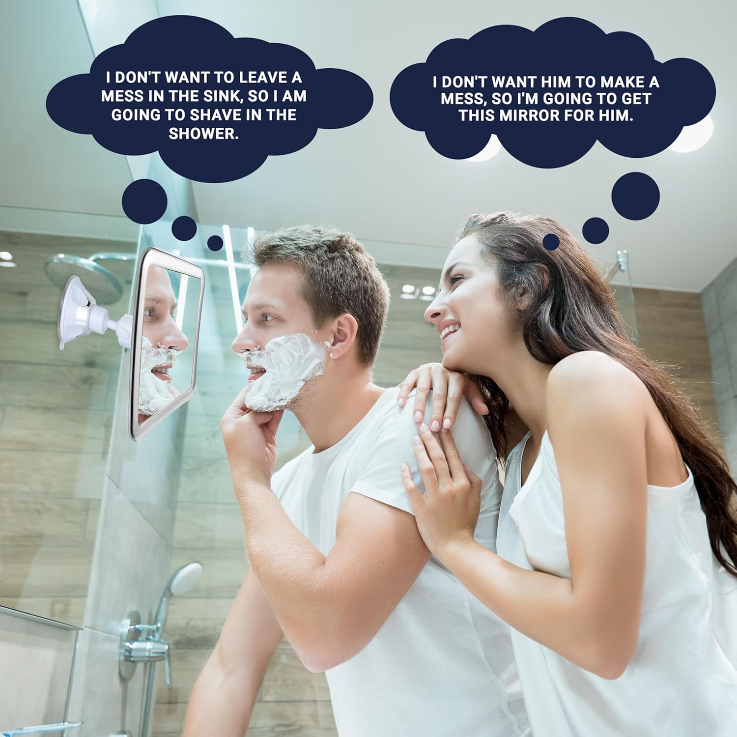 MIRRORVANA Anti-Fog Shower Mirror