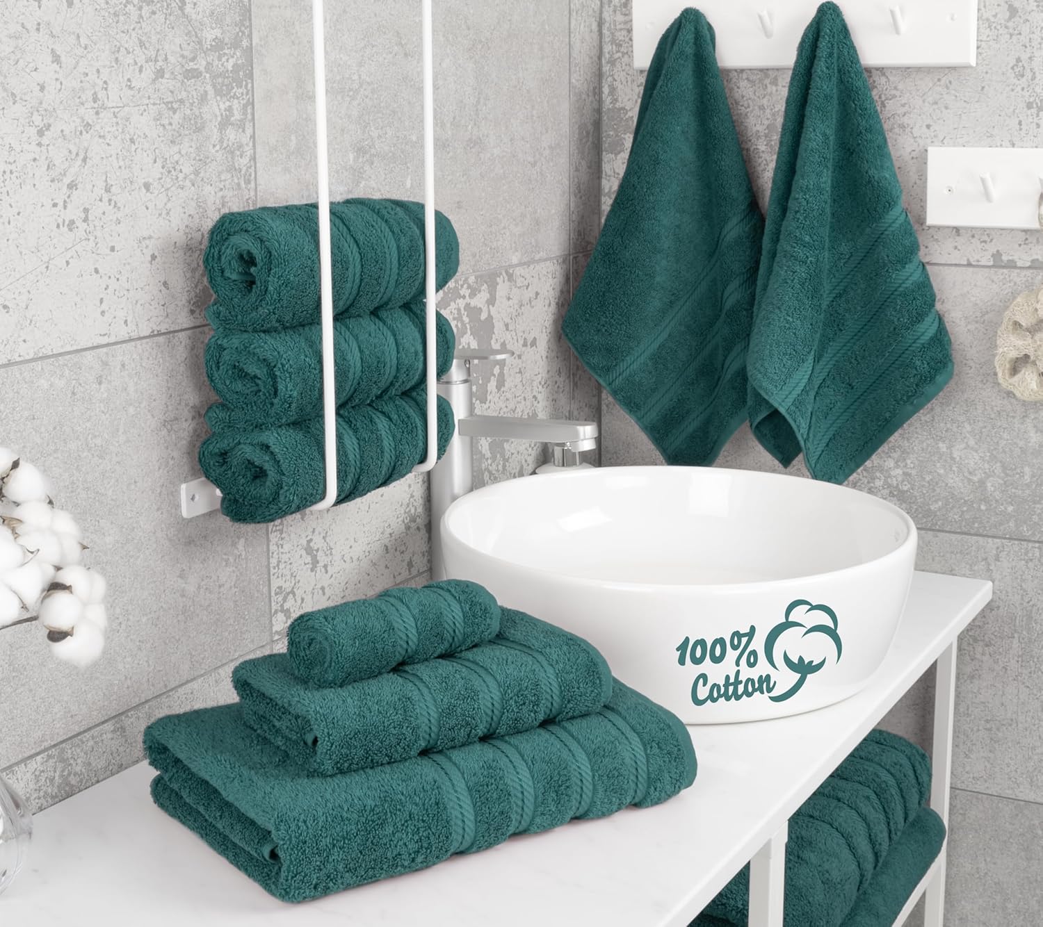 Luxury 6-Piece Cotton Towel Set