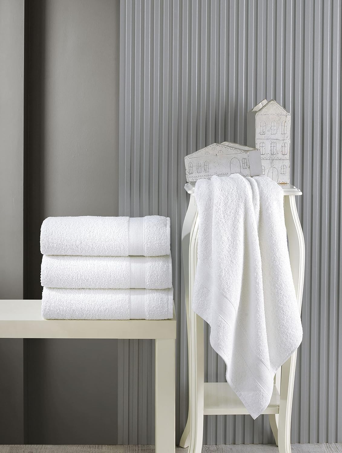 Quick Dry Soft and High Absorbent 4-Piece Cotton Bath Towels