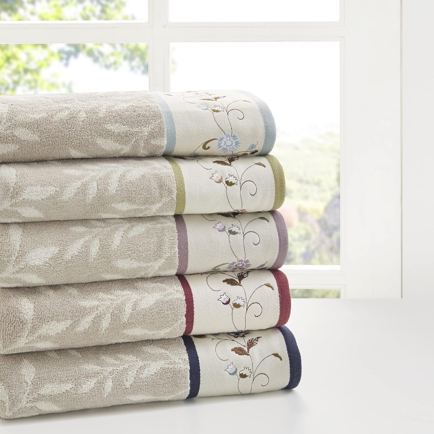 Madison Park Serene 100 Cotton Bath Towel Set