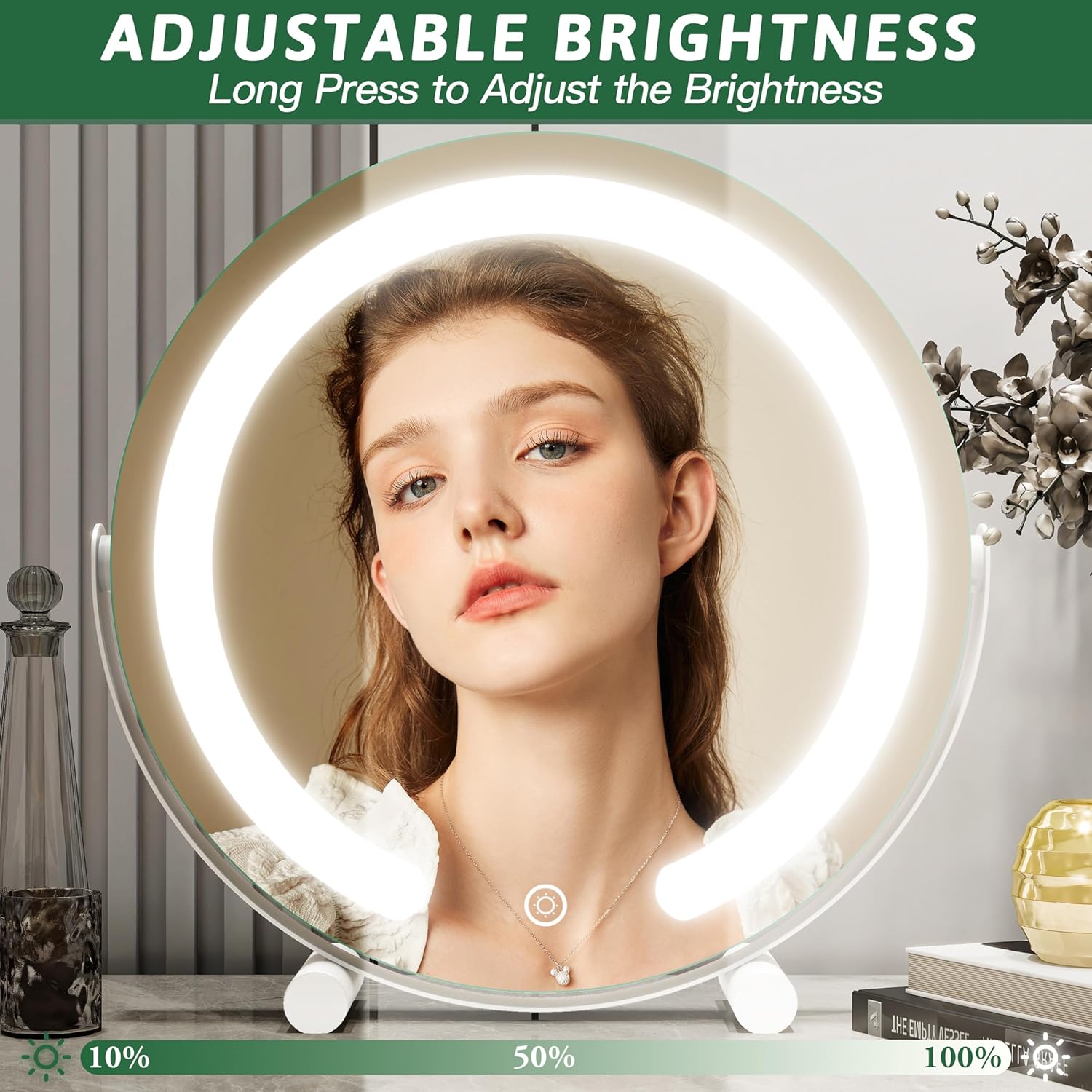 Vanity Mirror with Lights 12 Inch LED makeup mirror