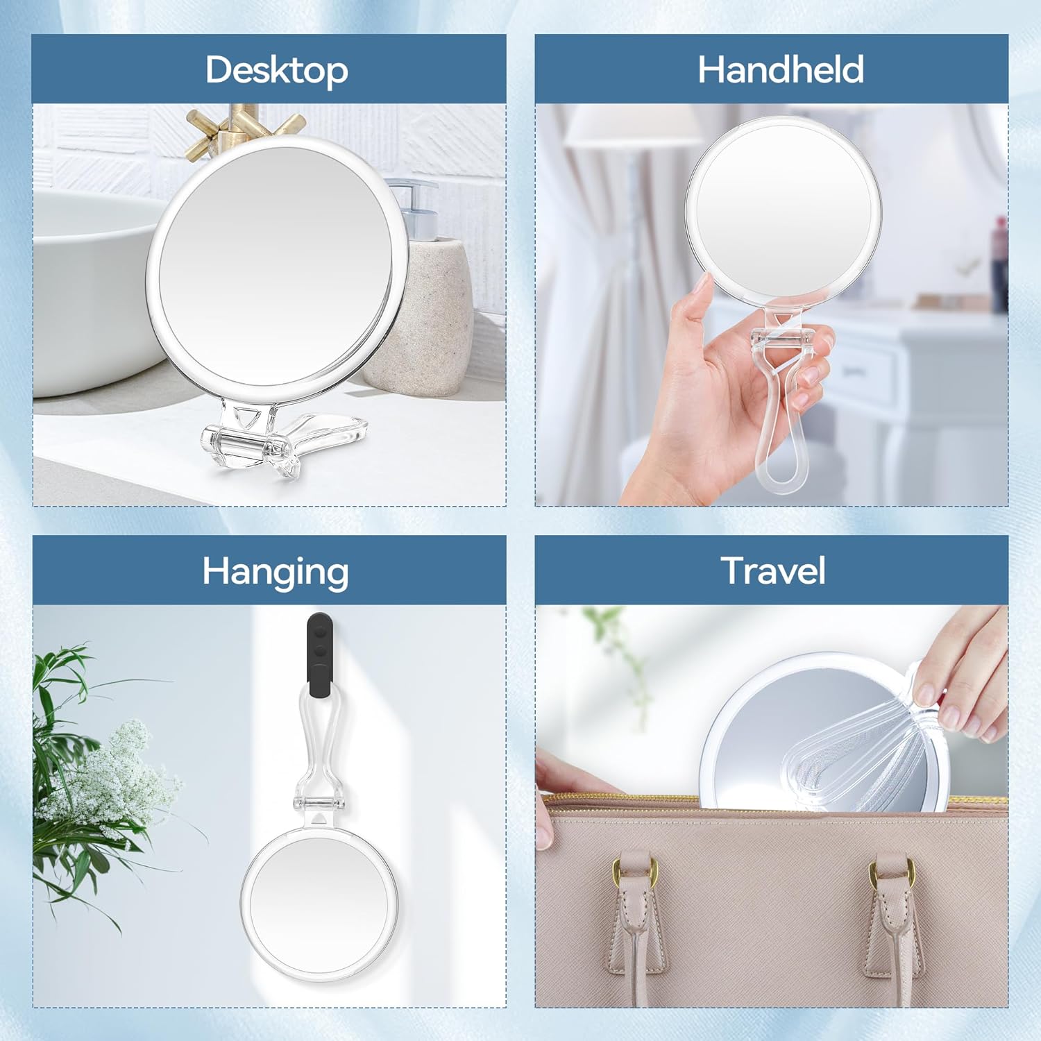 Travel Magnifying Mirror for Cosmetics