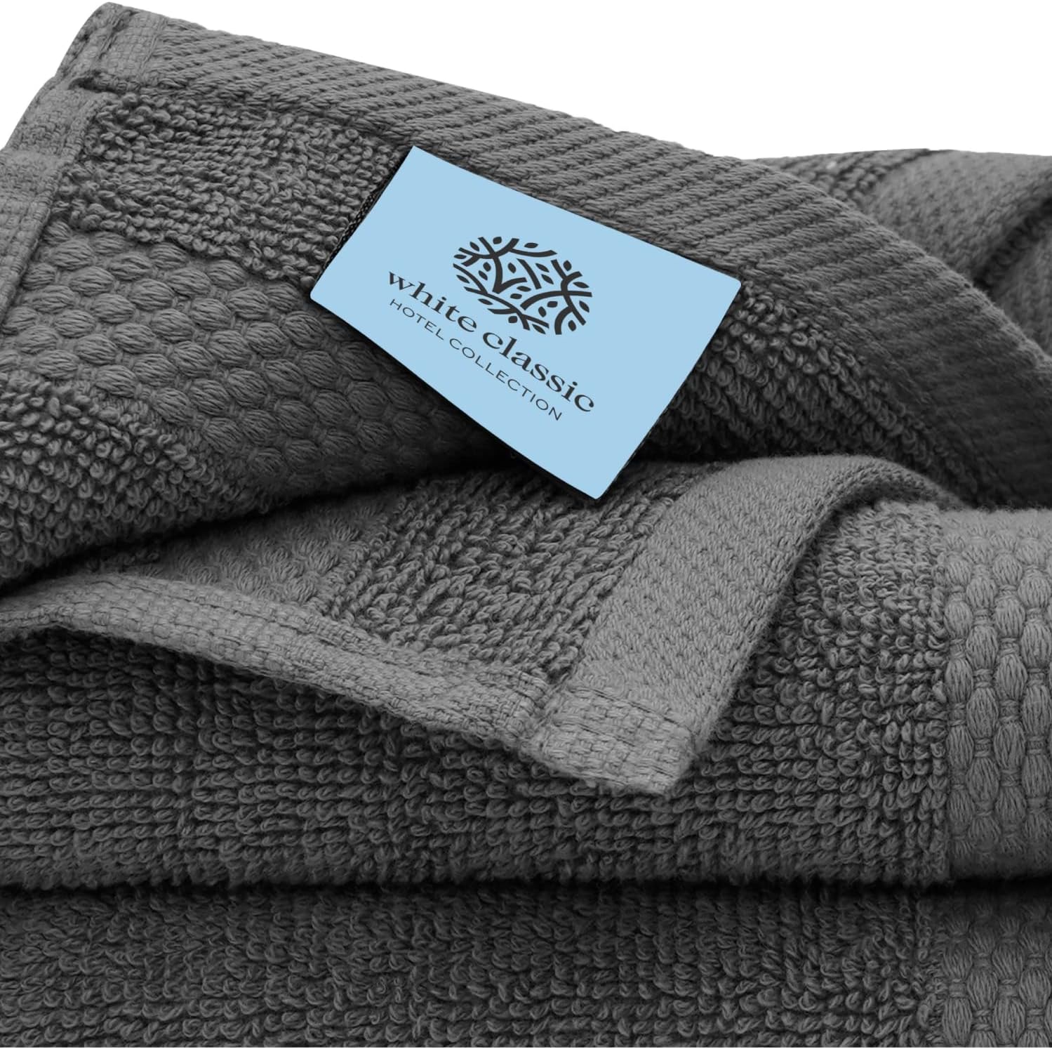 Luxury Washcloths Set for Bathroom - Soft Egyptian Cotton