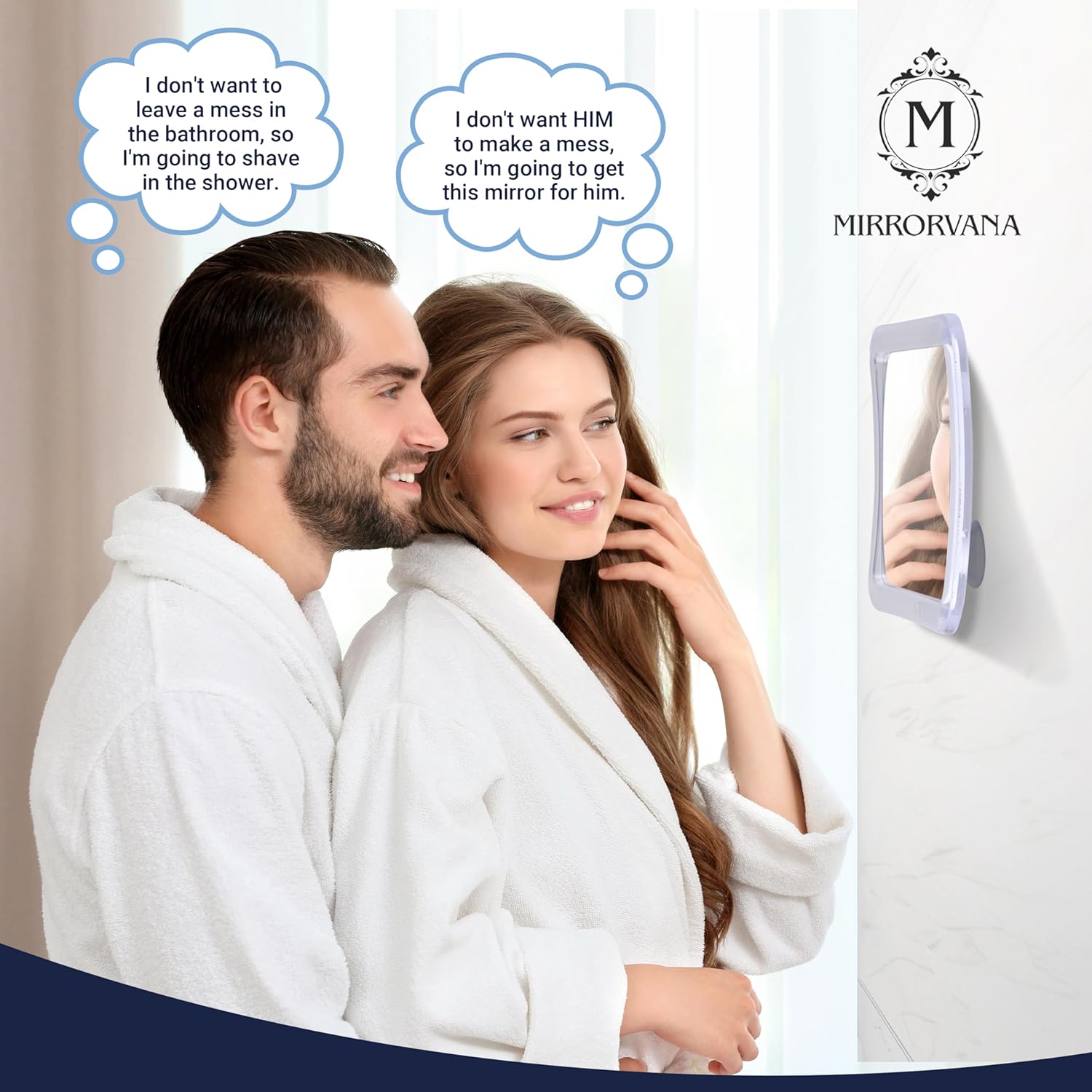 MIRRORVANA Compact Travel Shower Mirror