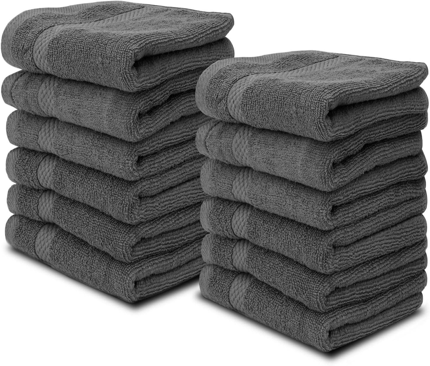 Luxury Washcloths Set for Bathroom - Soft Egyptian Cotton
