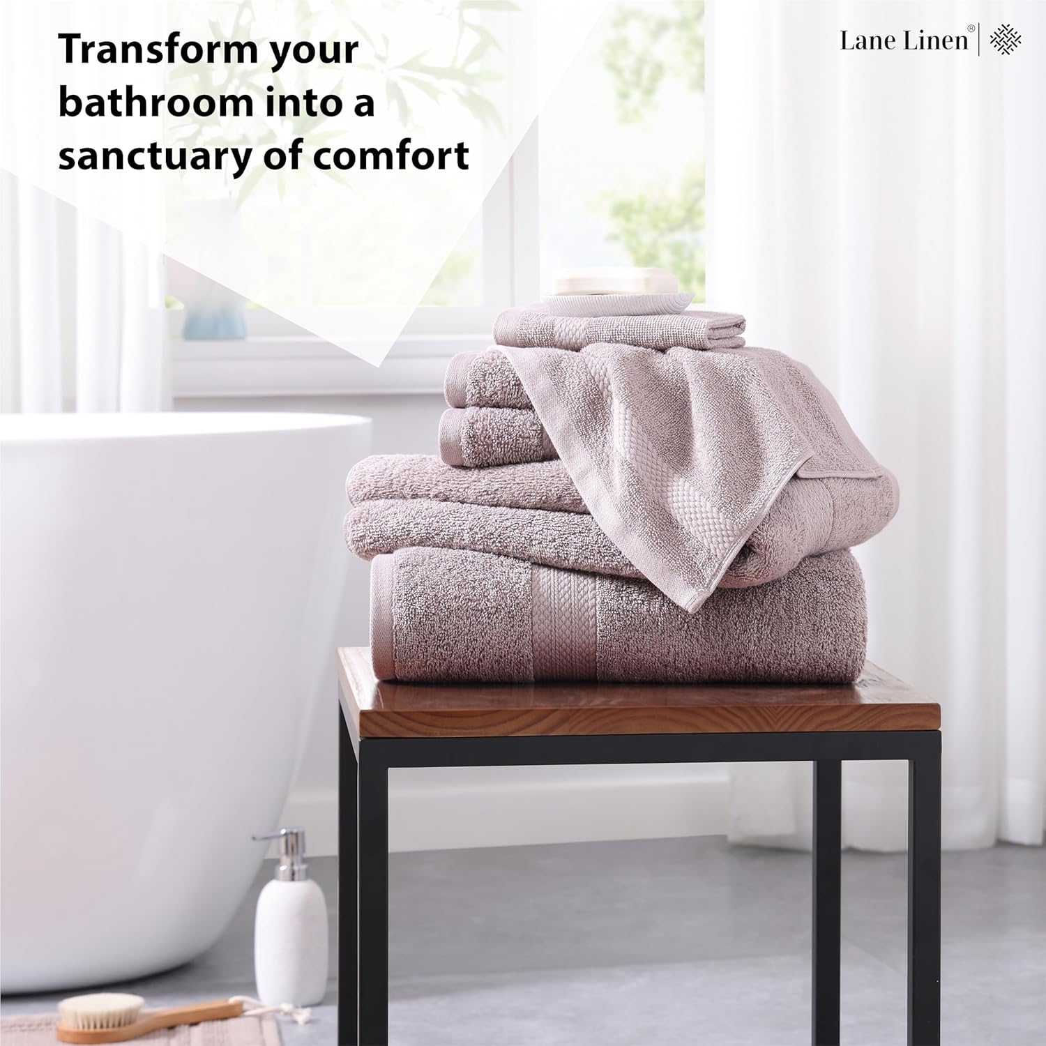Luxury bath towel set extra soft 100 cotton perfect for your bathroom