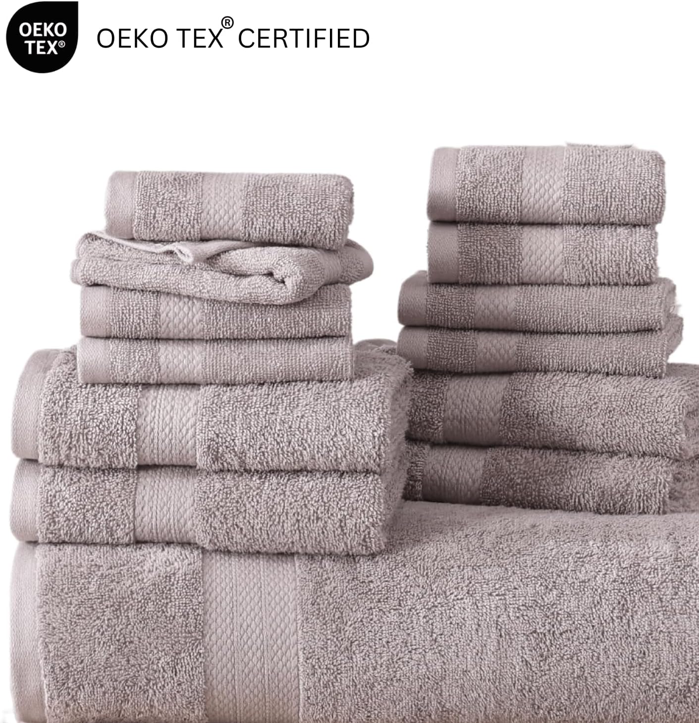 Luxury bath towel set extra soft 100 cotton perfect for your bathroom