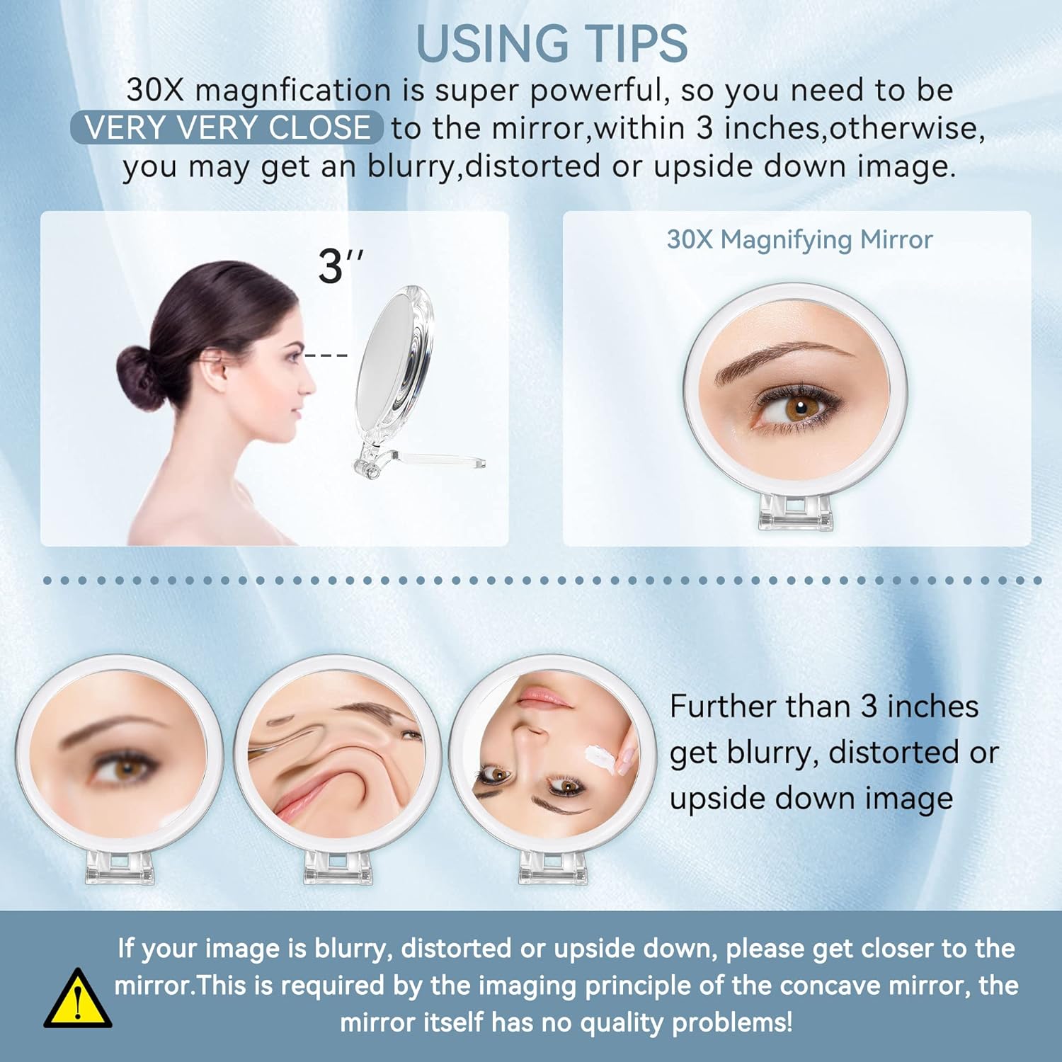 Travel Magnifying Mirror for Cosmetics