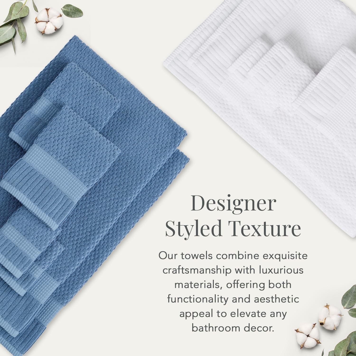 Anti-Aging Soft Luxurious 100 Cotton Bath Towels