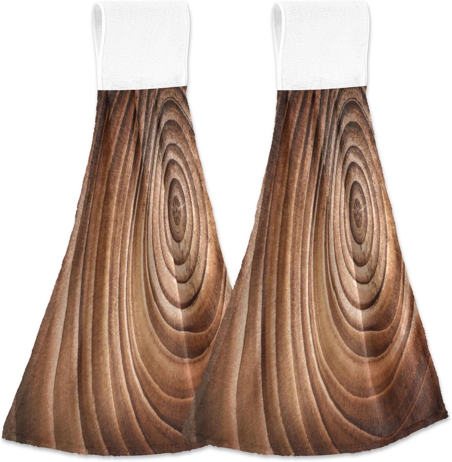 Fast Dry Coral Fleece Kitchen Towels with Loop 2 Pack