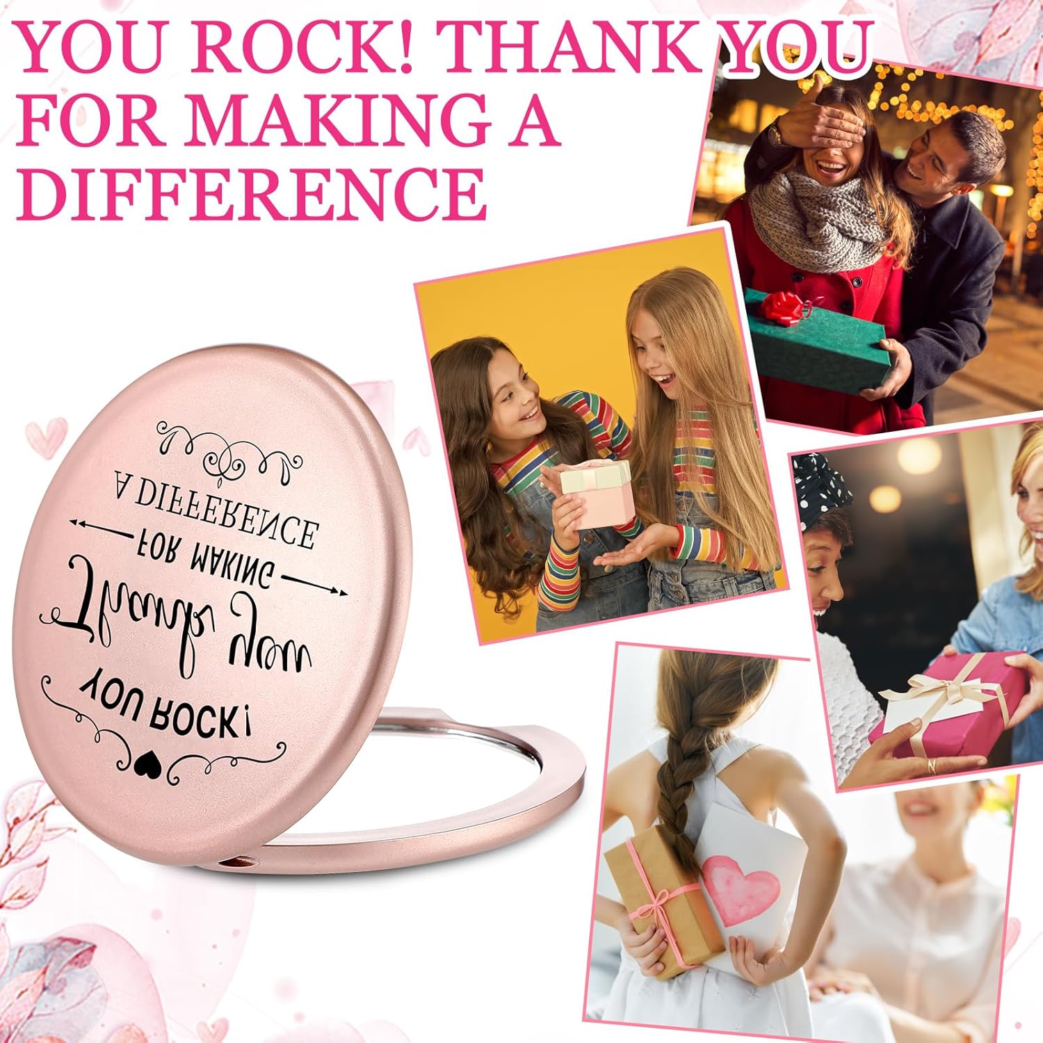 24-Set Inspirational Compact Mirrors for Women Thoughtful Gifts