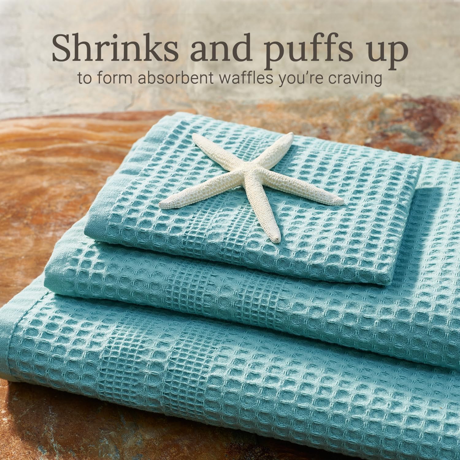 Quick-Dry Eco-Friendly Waffle Towels 40x80