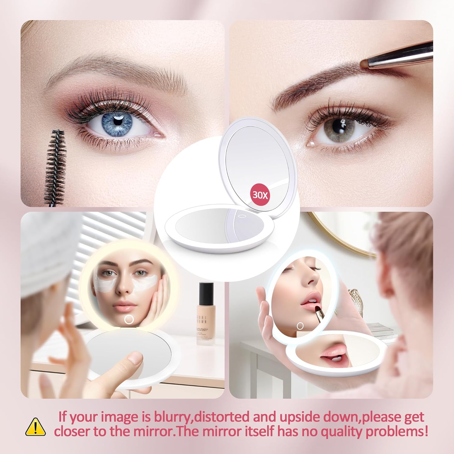 B Beauty Planet Compact Mirror with Light