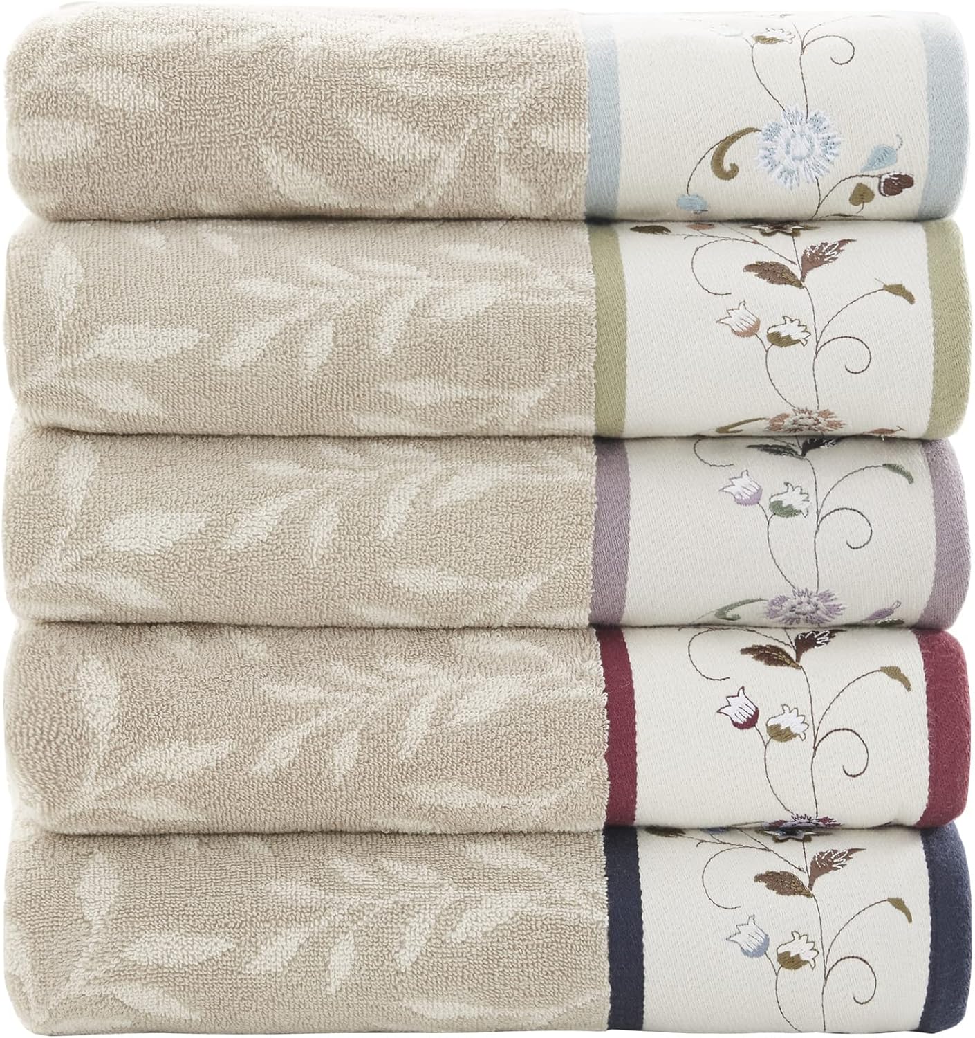 Madison Park Serene 100 Cotton Bath Towel Set