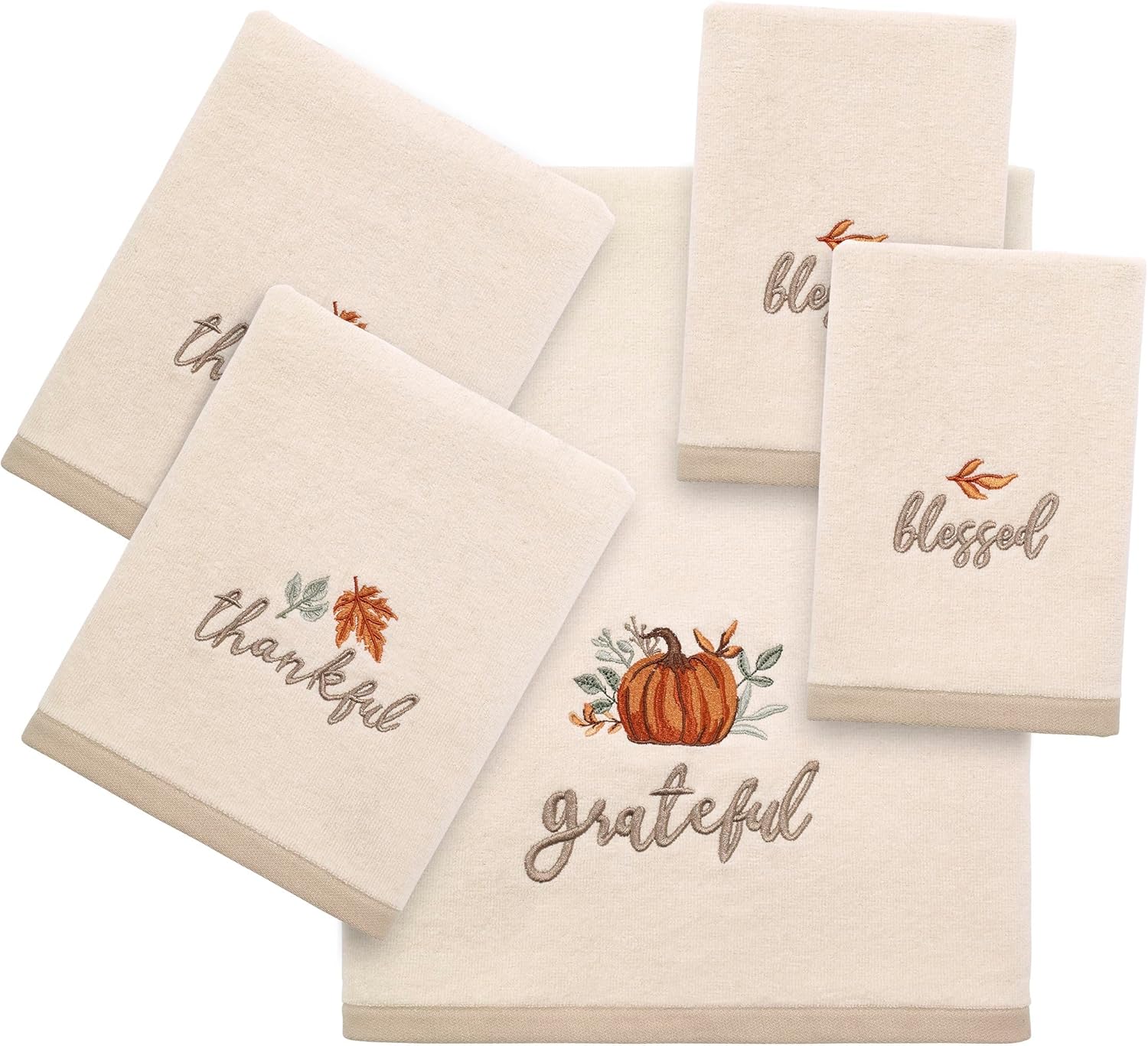 Avanti Linens Hand Towels Grateful Patch Set of 2