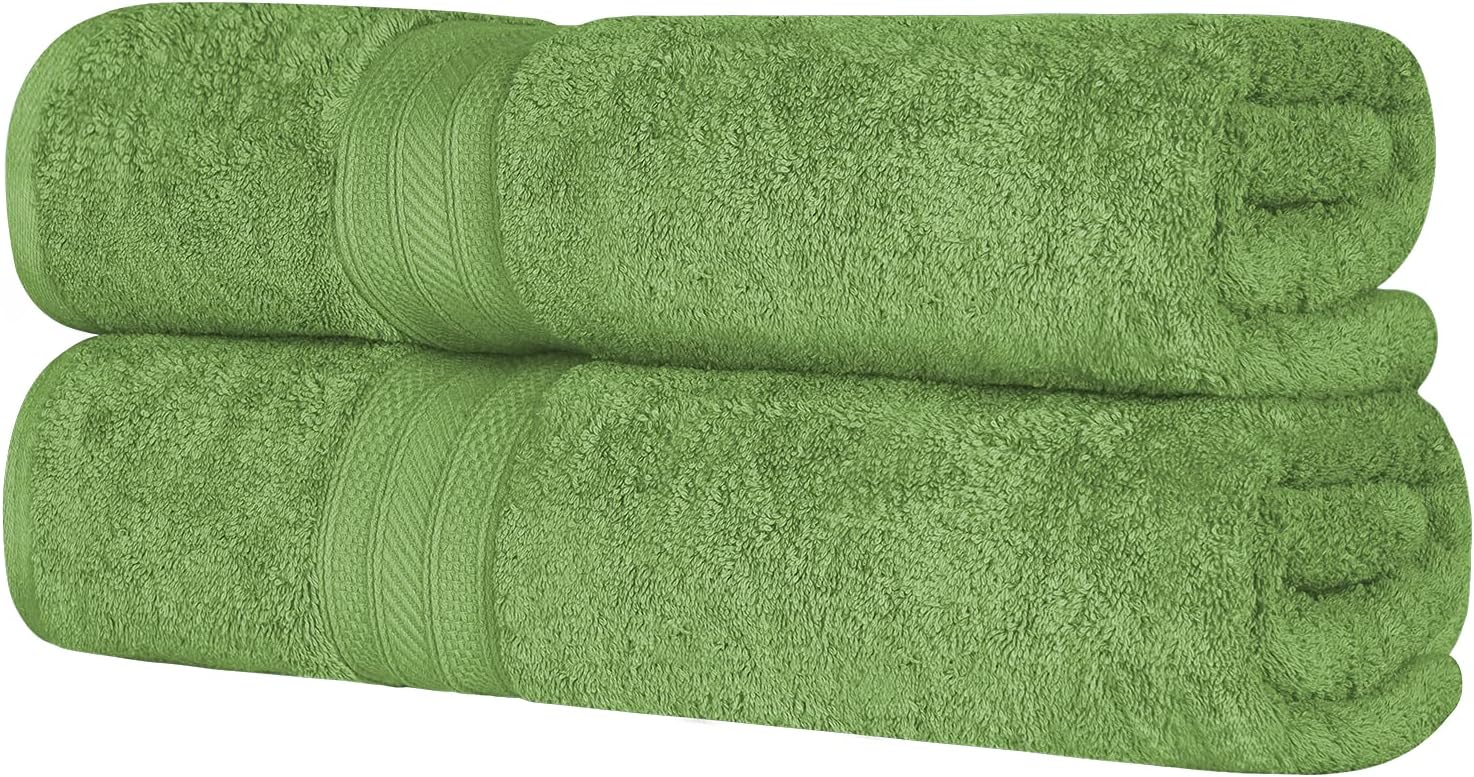 SuperiorLong Staple Combed Cotton Bath Sheet Set 2-Piece