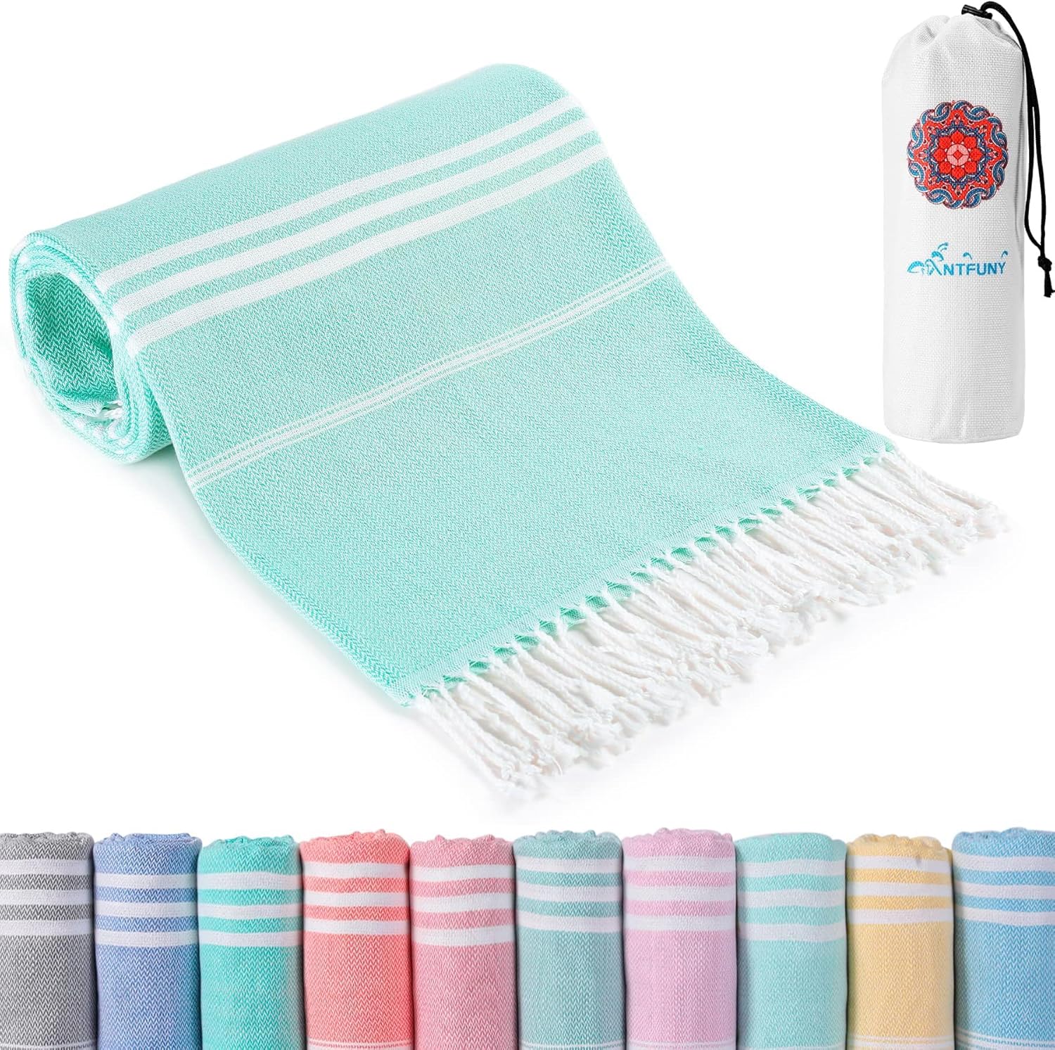 Big Beach Towels Ugly Sand Durable Soft Overflow Design Premium Quality