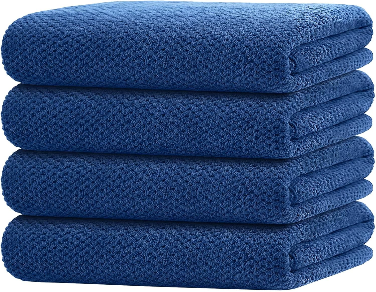 HOMEXCEL 4-Piece Bath Towels Luxurious Microfiber Set