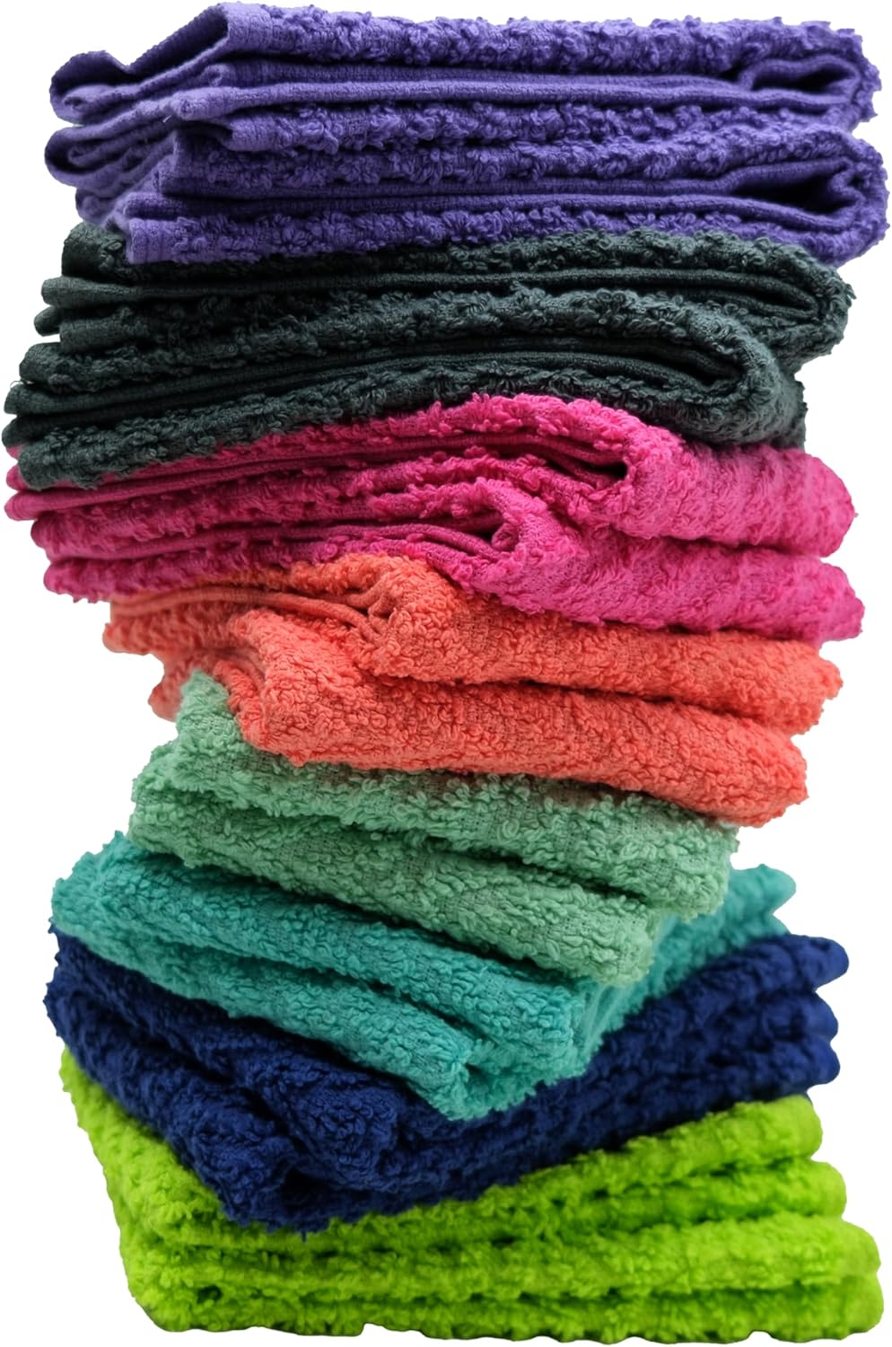 ZSUPERIA Zigzag Washcloth Set 16pc 12x12