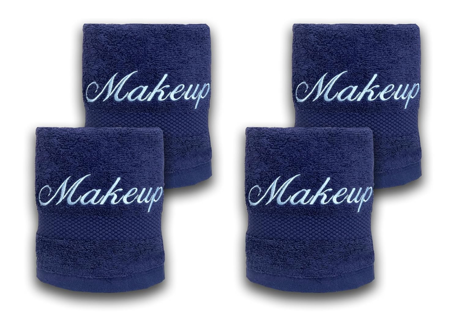 Always Soft - 4 Embroidered Makeup Towels for Face