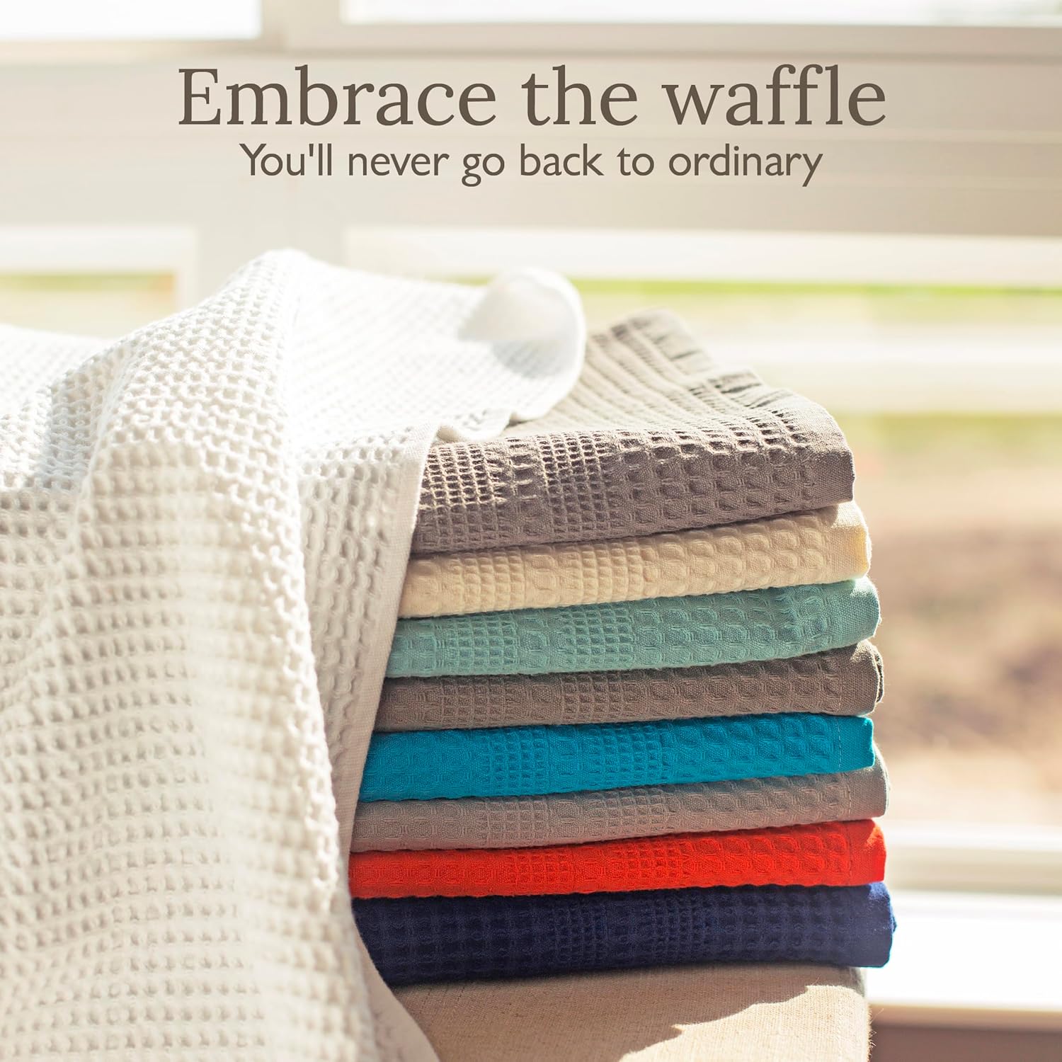 Quick-Dry Eco-Friendly Waffle Towels 40x80