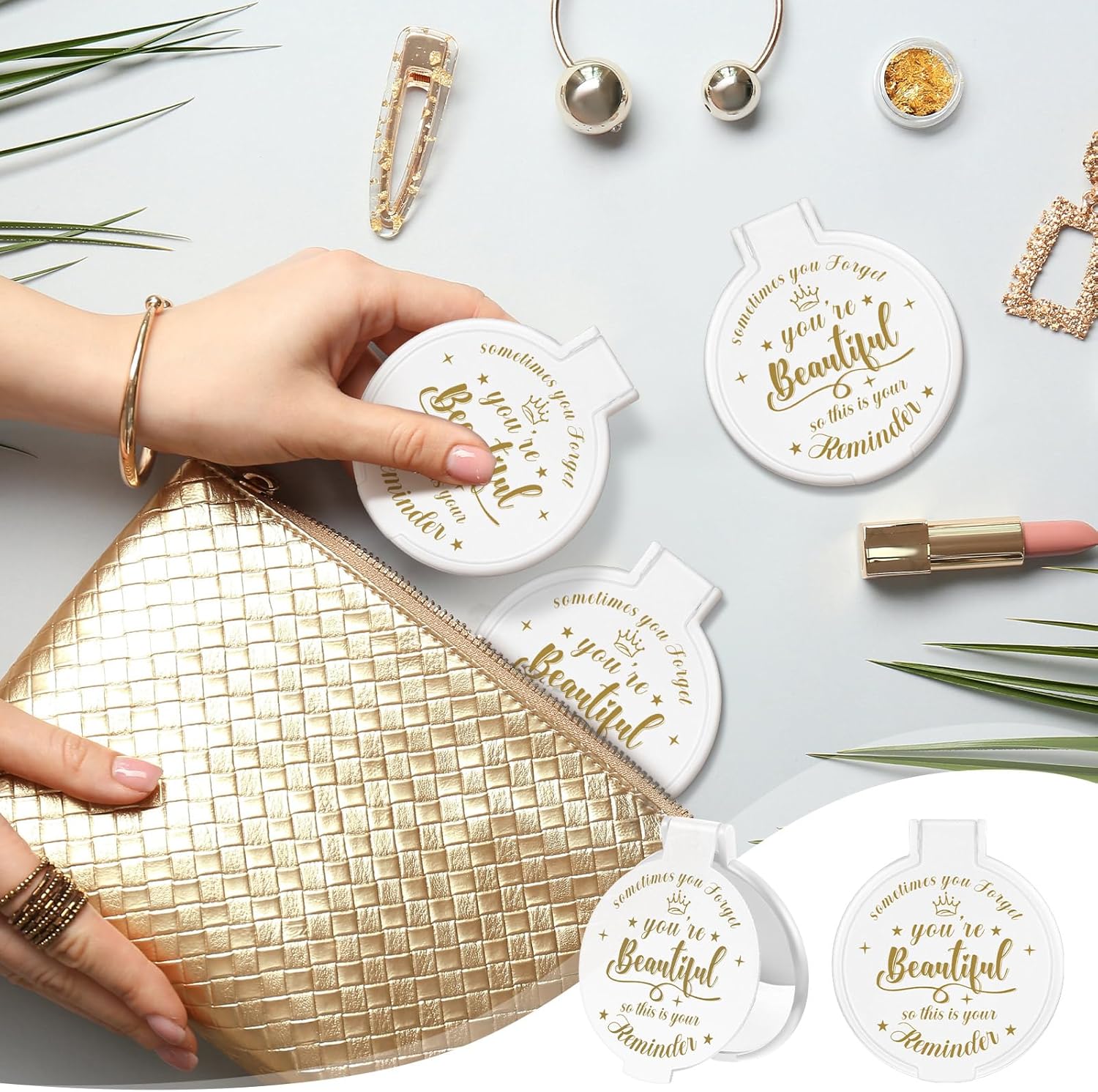 18 Piece Compact Mirror Set for Women