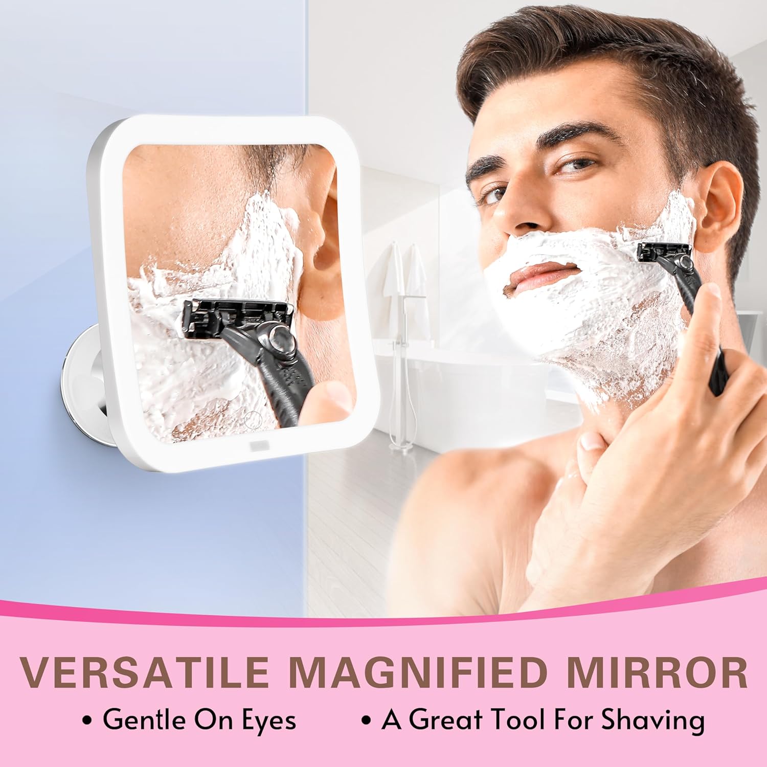10X Magnifying Compact Mirror with LED Lights