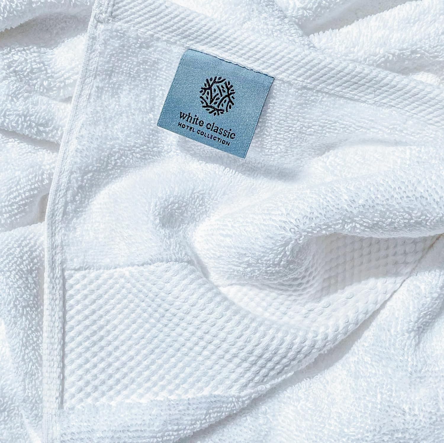 White Classic Luxury Bath Towels Set of 4