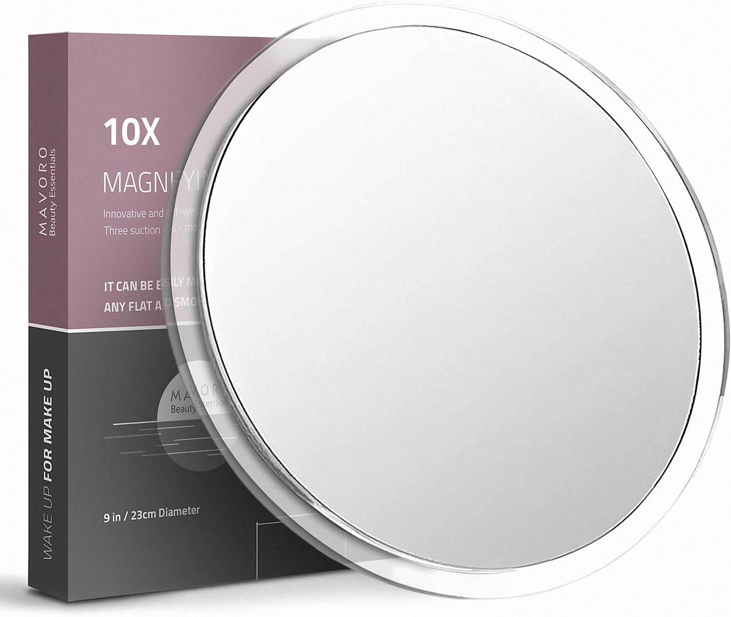 Mavoro 9 Magnifying Mirror with Suction Cups