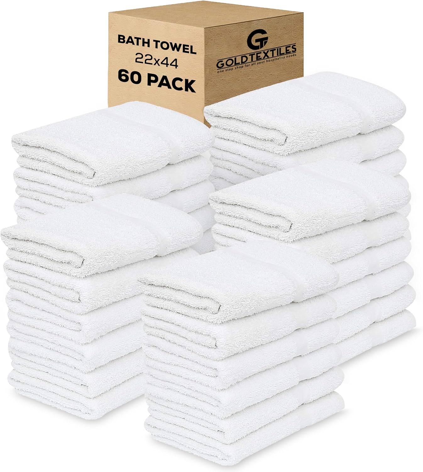 60-Piece Eco Bath Towels