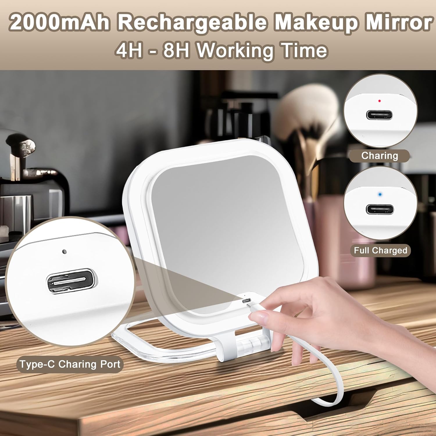 High-Quality Travel Makeup Mirror for Women