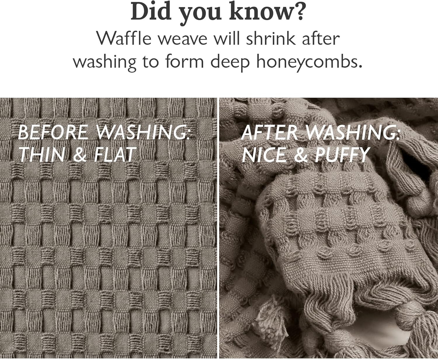 Modern Honeycomb Waffle Towels