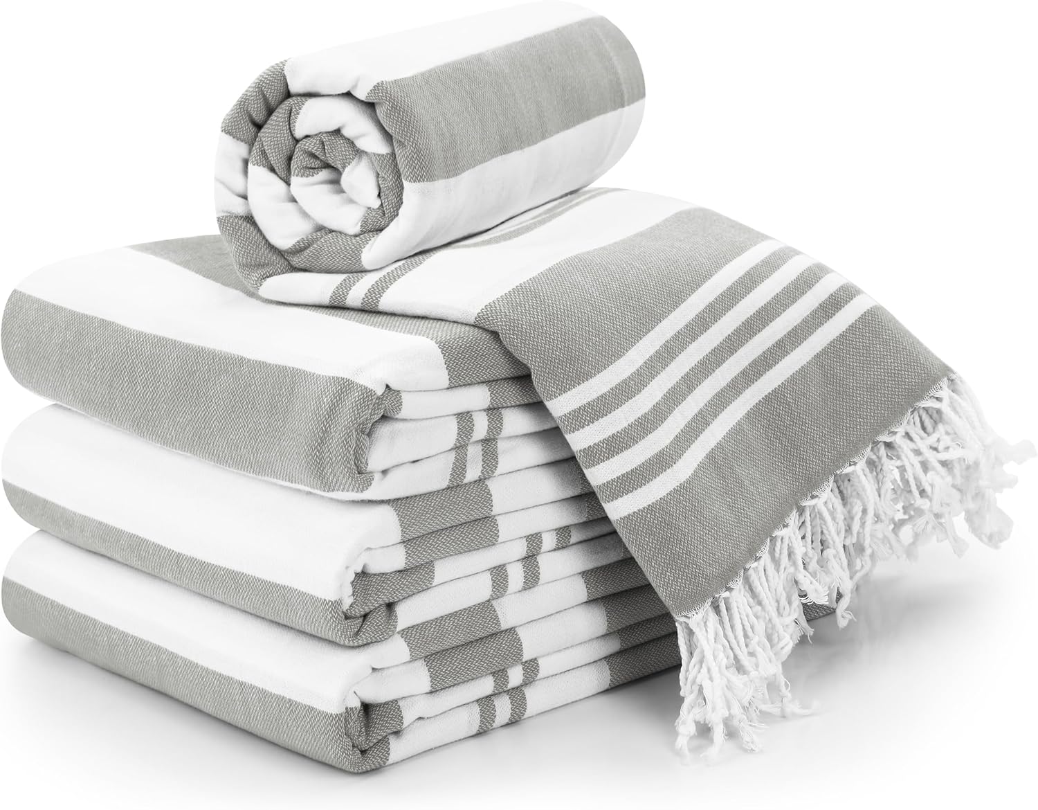 Utopia Towels - 4 Pack Turkish Beach Towels 40 x 72 Inches