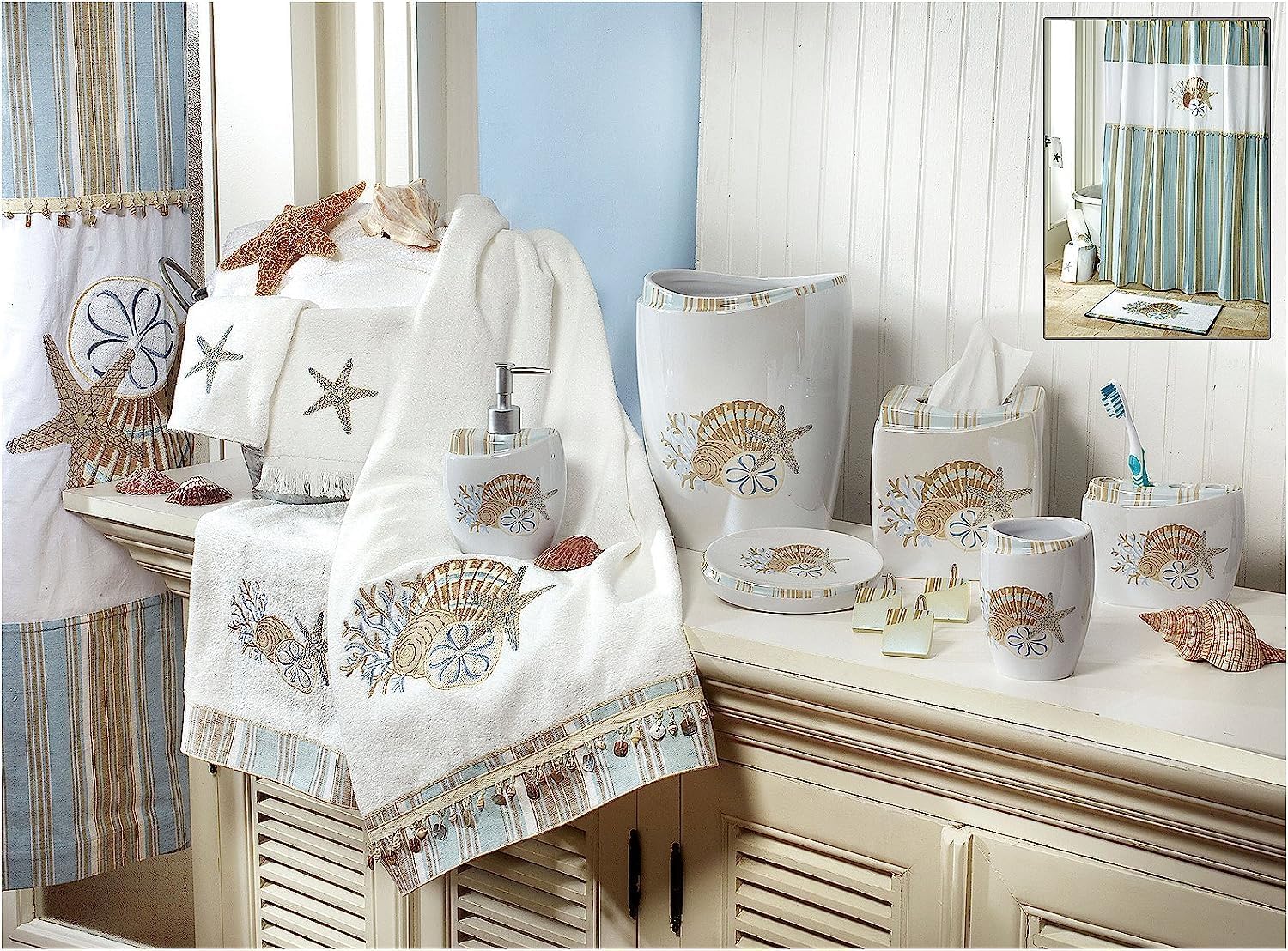 FINGERTIP TOWEL SOFT ABSORBENT BY THE SEA COLLECTION