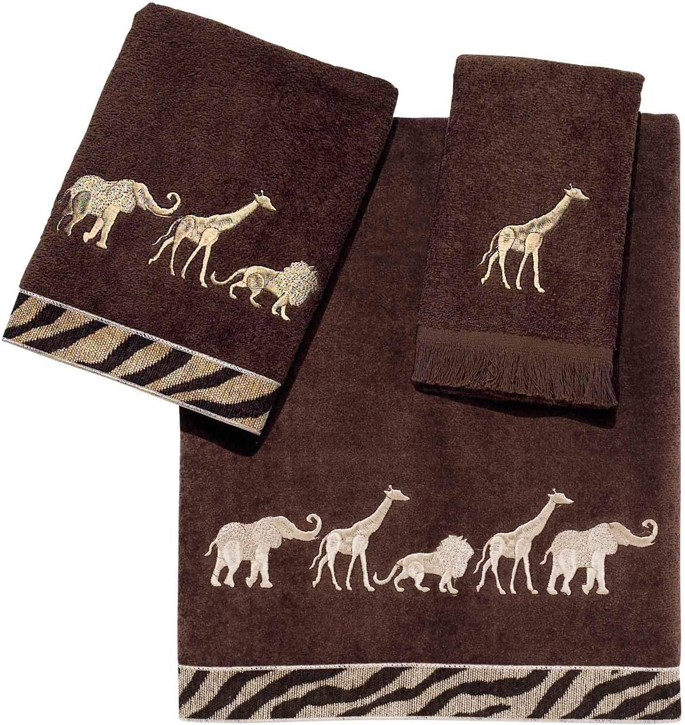 Fingertip Towel Soft Cotton Towel Animal Parade Collection