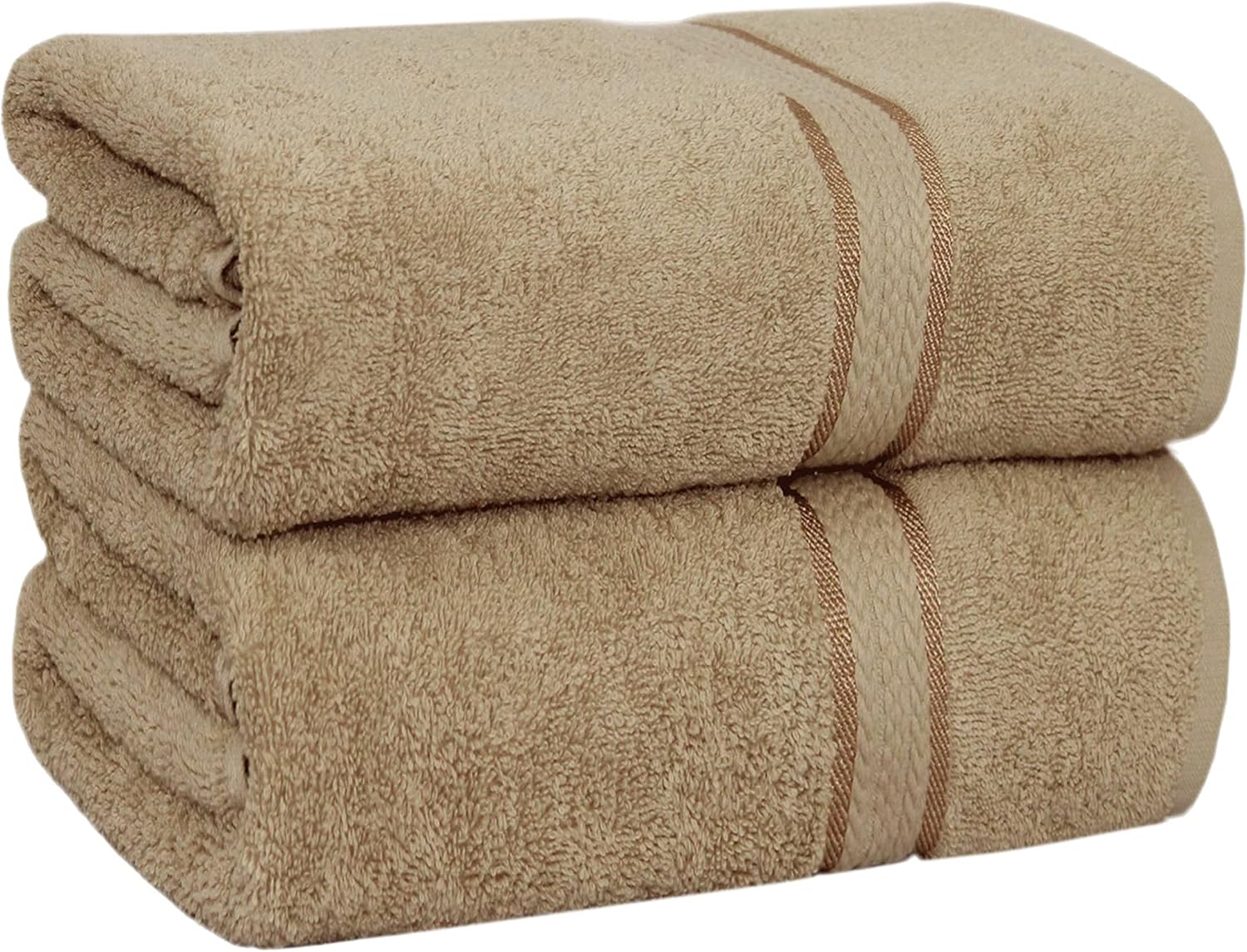 COTTON CRAFT Ultra-Soft Luxury Bath Towels - 2-Pack 35x70 inches Machine Washable