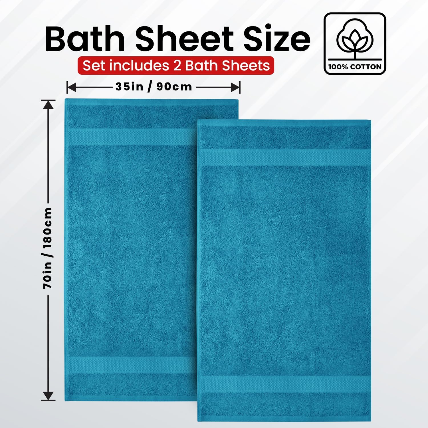 Infinitee Xclusives Luxury Bath Sheets 2 Pack